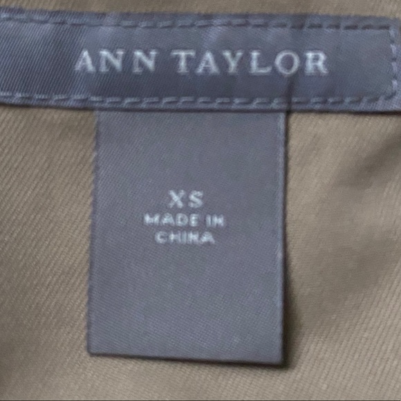 Ann Taylor khaki tie waisted jacket extra small 💕 - Picture 7 of 7